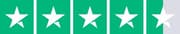 4.5 sterren beoordeling op Trustpilot