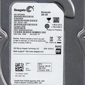 HDD Seagate 3.5inch / 250GB / 7200RPM PULLED - 0