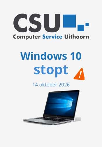 Windows 10 stopt - upgraden naar Windows 11 bij CSU Uithoorn