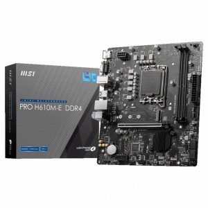 MSI PRO H610M-E | Socket LGA 1700 | Intel H610 | 2xDDR4 | Micro-ATX | Moederbord | OPEN BOX